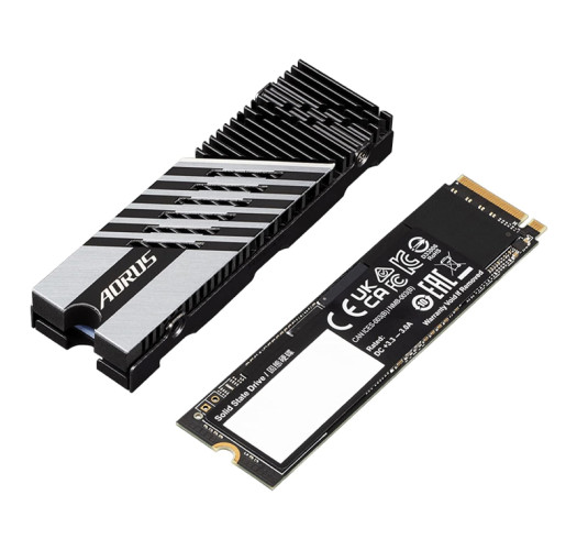 GIGABYTE AORUS Gen4 7300 SSD 1TB PCIe 4.0 NVMe M.2 Internal Solid State Hard Drive with Read Speed Up to 7300MB/s, Write Speed Up to 6000MB/s (AG4731TB)